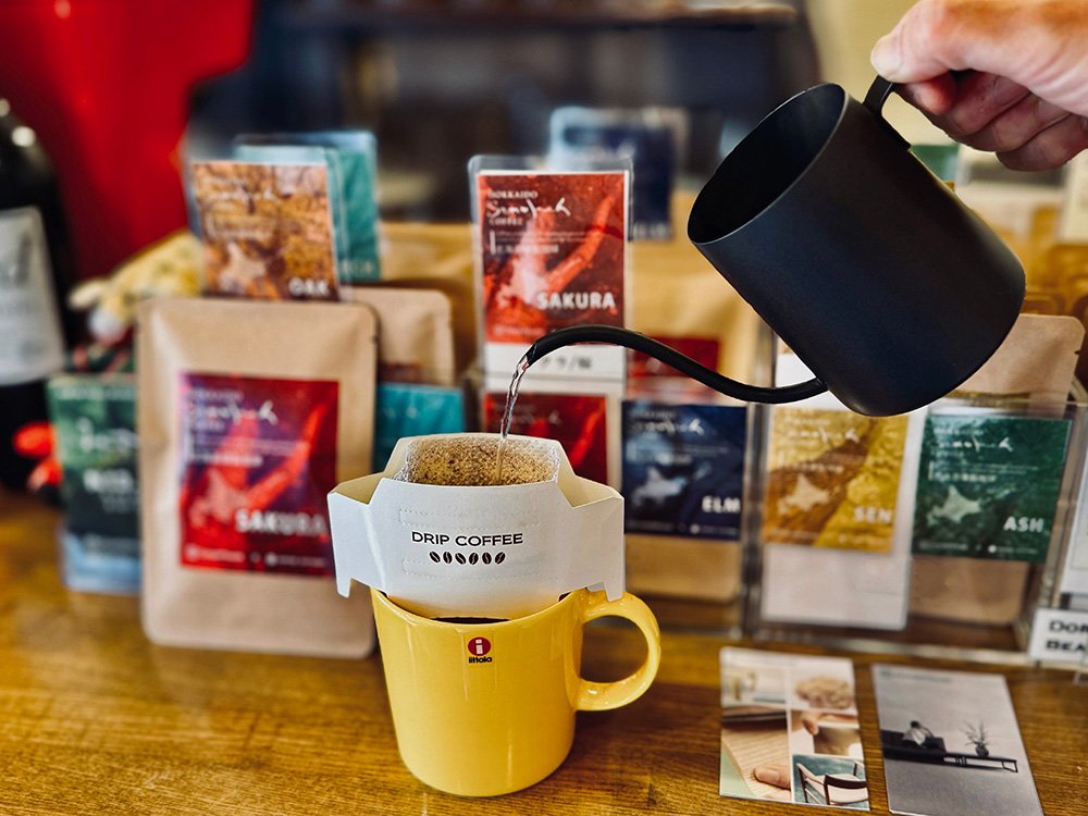 一杯ずつ抽出できるドリップタイプのコーヒー。