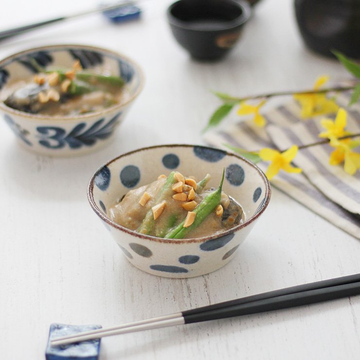 揚げナスのピーナッツバター煮