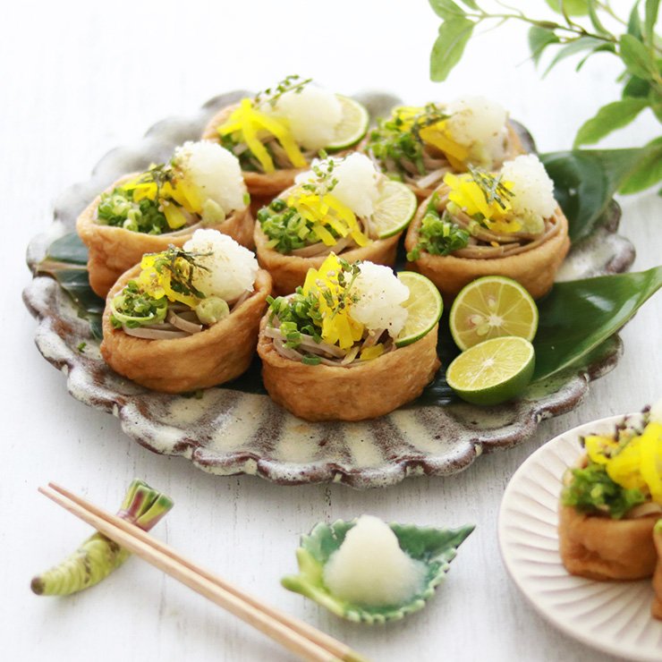 お弁当にもオススメ！ヘルシーそばいなり